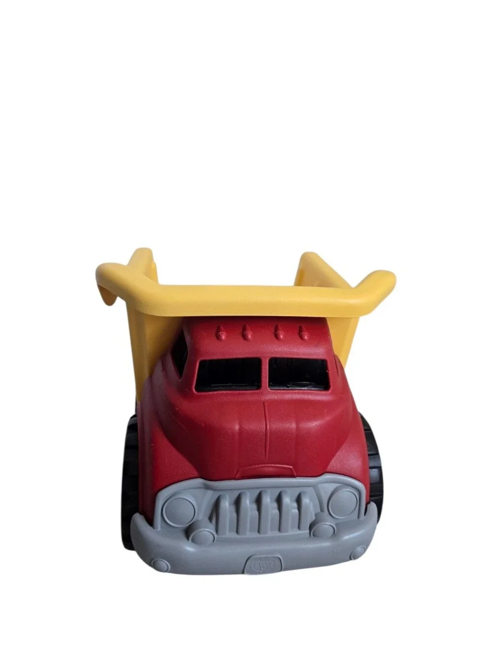 Green Toys: Dump Truck - Yellow & Red - Toy Construction Vehicle, Realistic Bed